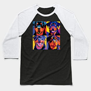 Rottweiler Pop Art - Dog Lover Gifts Baseball T-Shirt